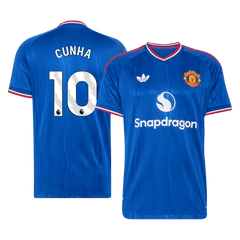 Męska wyjazdowa koszulka Manchesteru United 2026/27 – CUNHA #10 (wersja zawodnicza)