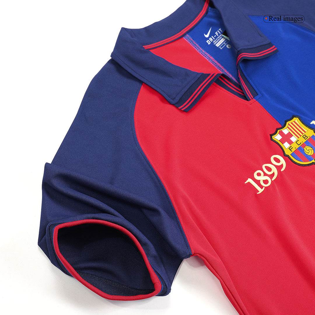 Koszulka Retro Domowa Barcelona RIVALDO #11 1999/00 - 100th Anniversary - Topowe Koszulki Pilkarskie Sklep Internetowy