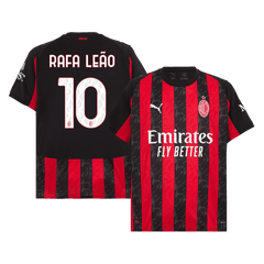 Męska Koszulka Domowa AC Milan RAFA LEÃO #10 2025/26 - Topowe Koszulki Pilkarskie Sklep Internetowy