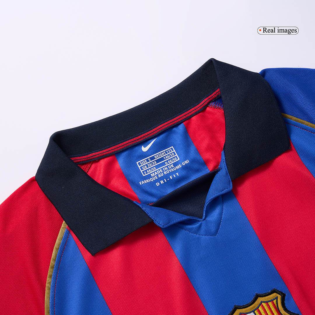 Koszulka Retro Domowa Barcelona 2001/02 - Topowe Koszulki Pilkarskie Sklep Internetowy