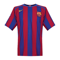 Koszulka Retro Domowa Barcelona 2005/06 - UCL - Topowe Koszulki Pilkarskie Sklep Internetowy