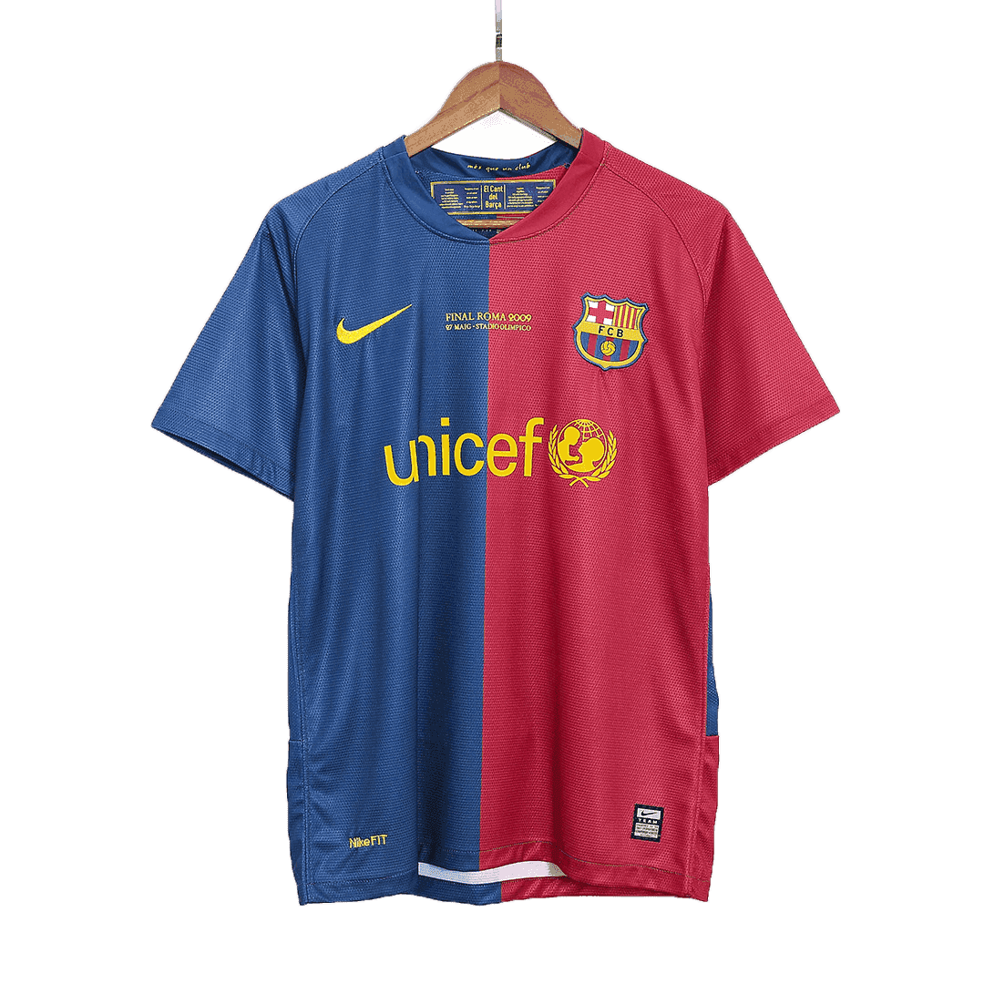 ETO'O #9 Męska retro koszulka piłkarska Barcelona domowa z sezonu 08/09 - UCL Final - Topowe Koszulki Pilkarskie Sklep Internetowy