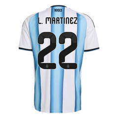 Męska koszulka Argentyny domowa L. MARTINEZ #22 – Mundial 2026 [PREMIUM]