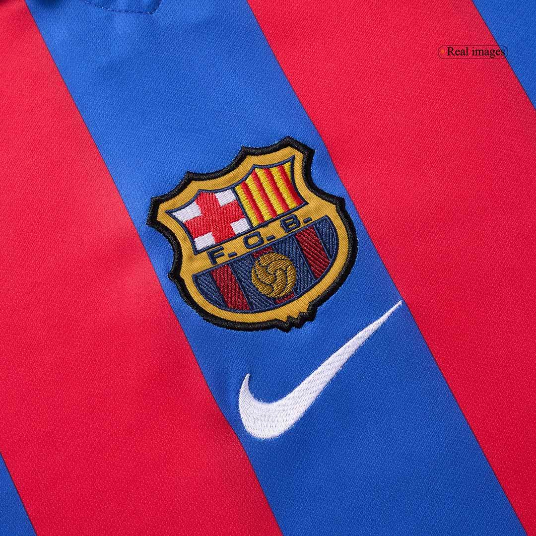 Koszulka Retro Domowa Barcelona 2001/02 - Topowe Koszulki Pilkarskie Sklep Internetowy