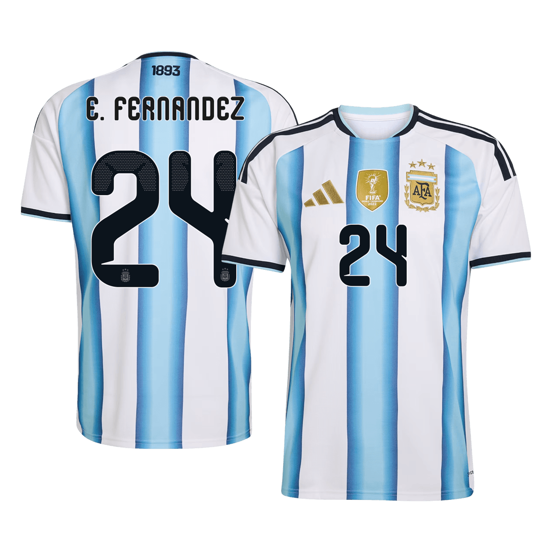 Męska domowa koszulka Argentyny Mundial 2026 – E. FERNANDEZ #24