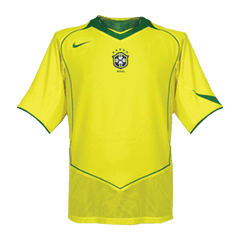 Męska Koszulka Retro Domowa Brazil 2004 - Topowe Koszulki Pilkarskie Sklep Internetowy