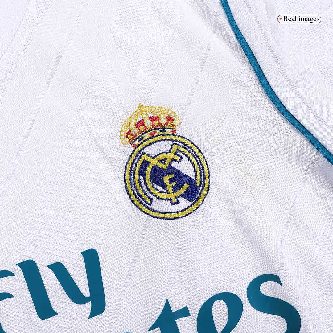 Męska Koszulka Retro Domowa Real Madryt SERGIO RAMOS #4 2017/18 - Topowe Koszulki Pilkarskie Sklep Internetowy