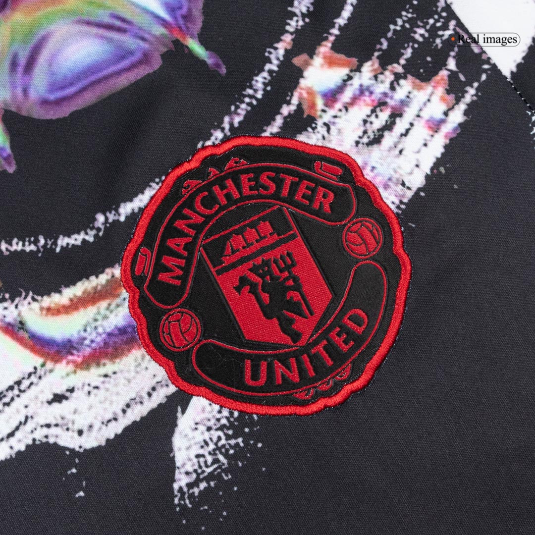Męska Koszulka Przedmeczowa Manchester United 2025/26 – Czarna