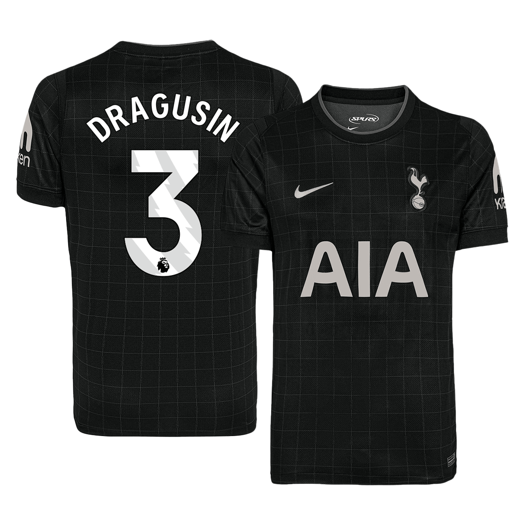 Męska Koszulka Wyjazdowa Tottenham Hotspur DRAGUSIN #3 2025/26