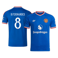 Męska wyjazdowa koszulka Manchesteru United 2026/27 – B. FERNANDES #8 (UCL)
