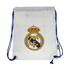 Worek sportowy Real Madrid Biały - Wyprzedaż Sezonowa - Topowe Koszulki Pilkarskie Sklep Internetowy