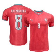 Męska koszulka Portugalii domowa B.FERNANDES #8 wersja zawodnicza – Mundial 2026