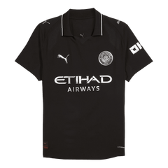 Męska Koszulka Wyjazdowa Manchester City RODRIGO #16 Wersja Piłkarska 2025/26 - Slim Fit - Topowe Koszulki Pilkarskie Sklep Internetowy