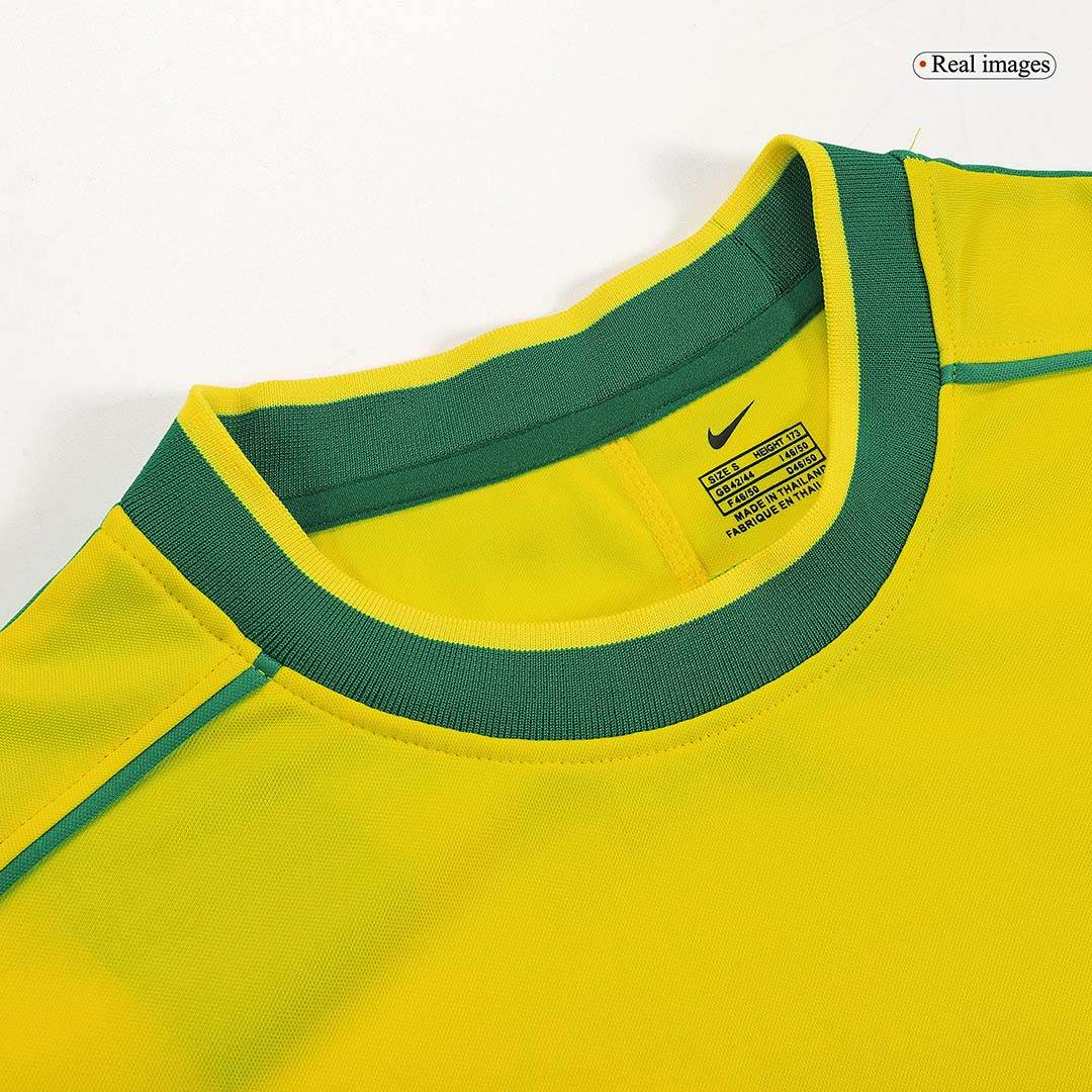 Męska Koszulka Retro Domowa Brazil 1998 - Topowe Koszulki Pilkarskie Sklep Internetowy