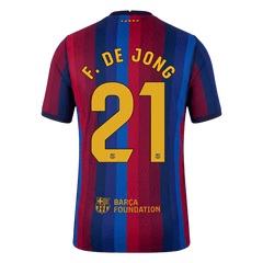 Męska domowa koszulka FC Barcelony 2026/27 – F. DE JONG #21 (wersja zawodnicza)
