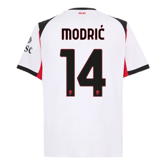 Męska Koszulka Wyjazdowa AC Milan MODRIĆ #14 2025/26 - Topowe Koszulki Pilkarskie Sklep Internetowy