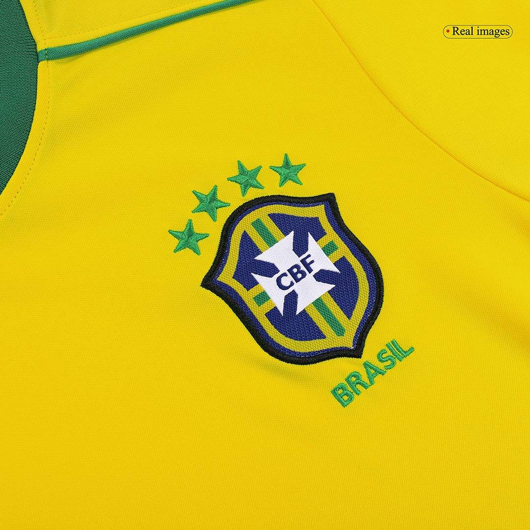 Męska Koszulka Retro Domowa Brazylia CAFU #2 1998 - World Cup - Topowe Koszulki Pilkarskie Sklep Internetowy