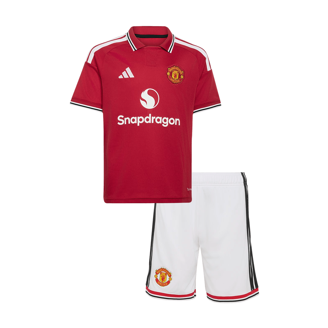 Dziecięcy zestaw Manchesteru United domowa 2026/27