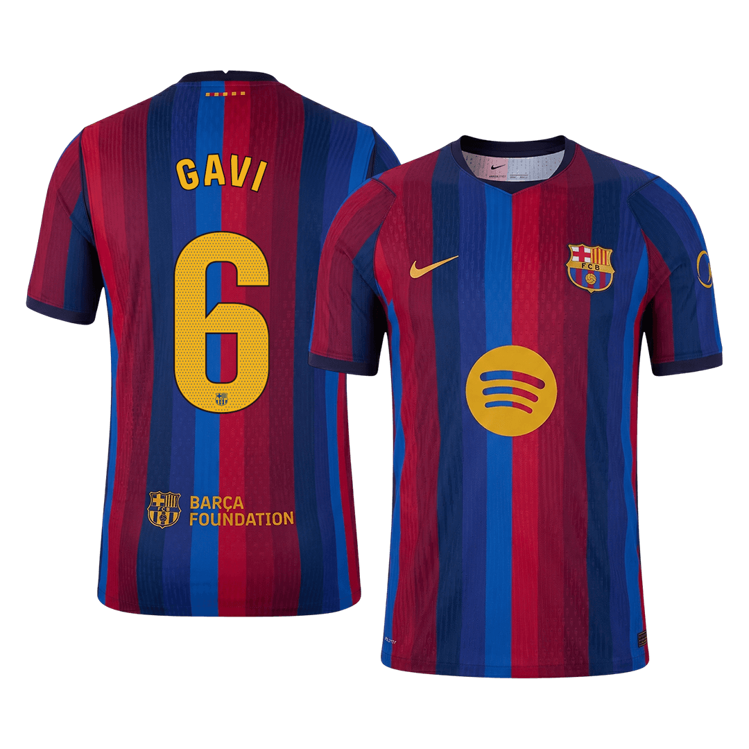 Męska domowa koszulka FC Barcelony 2026/27 – GAVI #6 (wersja zawodnicza)