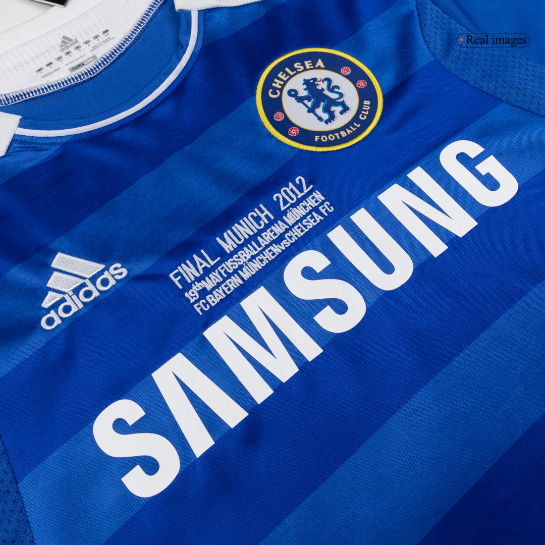 Męska koszulka Retro Domowa Chelsea 2011/12 z Długim Rękawem