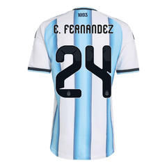 Męska domowa koszulka Argentyny Mundial 2026 – E. FERNANDEZ #24 (wersja zawodnicza)