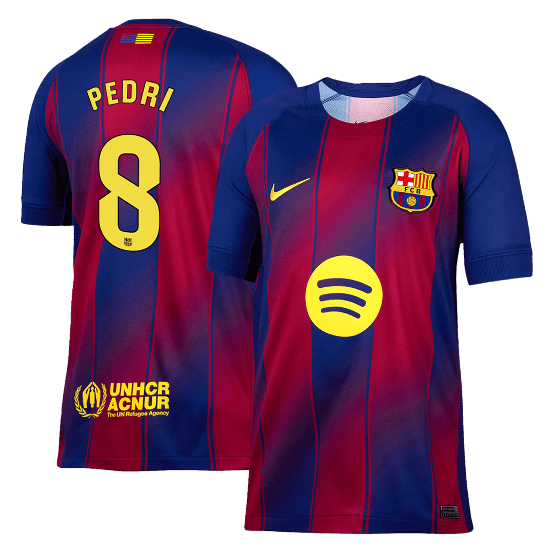 Męska Koszulka Domowa Barcelona PEDRI #8 2025/26 - Topowe Koszulki Pilkarskie Sklep Internetowy