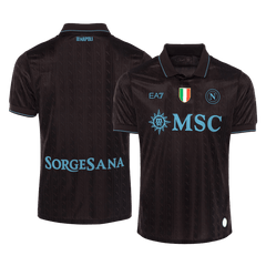 Męska Koszulka Trzecia Wyjazdowa Napoli Wersja Piłkarska 2025/26 - Slim Fit - Topowe Koszulki Pilkarskie Sklep Internetowy