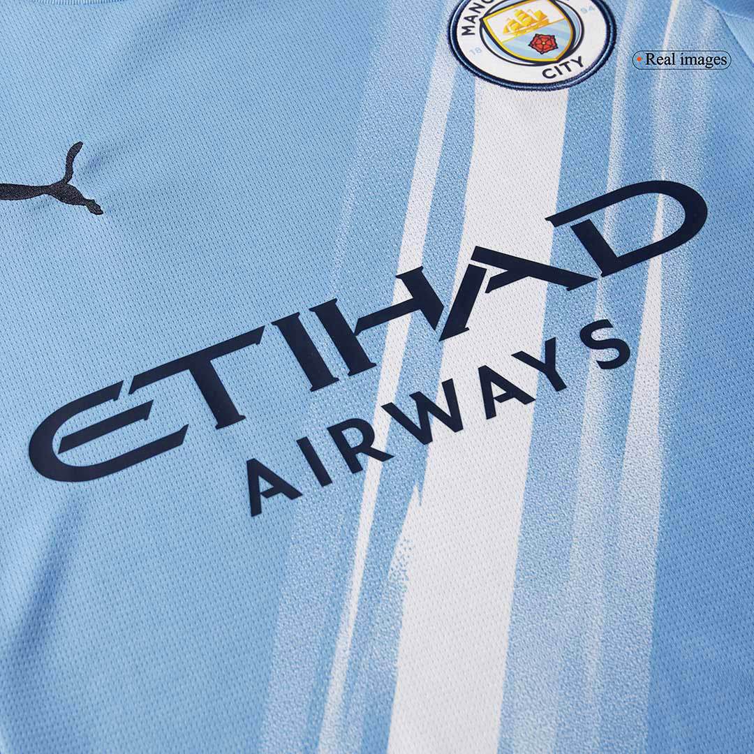 Męski Zestaw Domowy Manchester City (Koszulka+Spodenki) 2025/26 - Topowe Koszulki Pilkarskie Sklep Internetowy