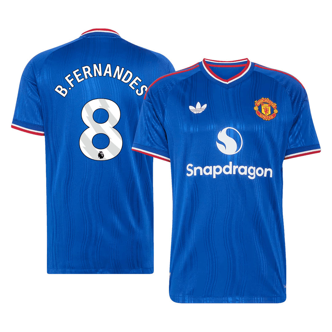 Męska wyjazdowa koszulka Manchesteru United 2026/27 – B. FERNANDES #8 (wersja zawodnicza)
