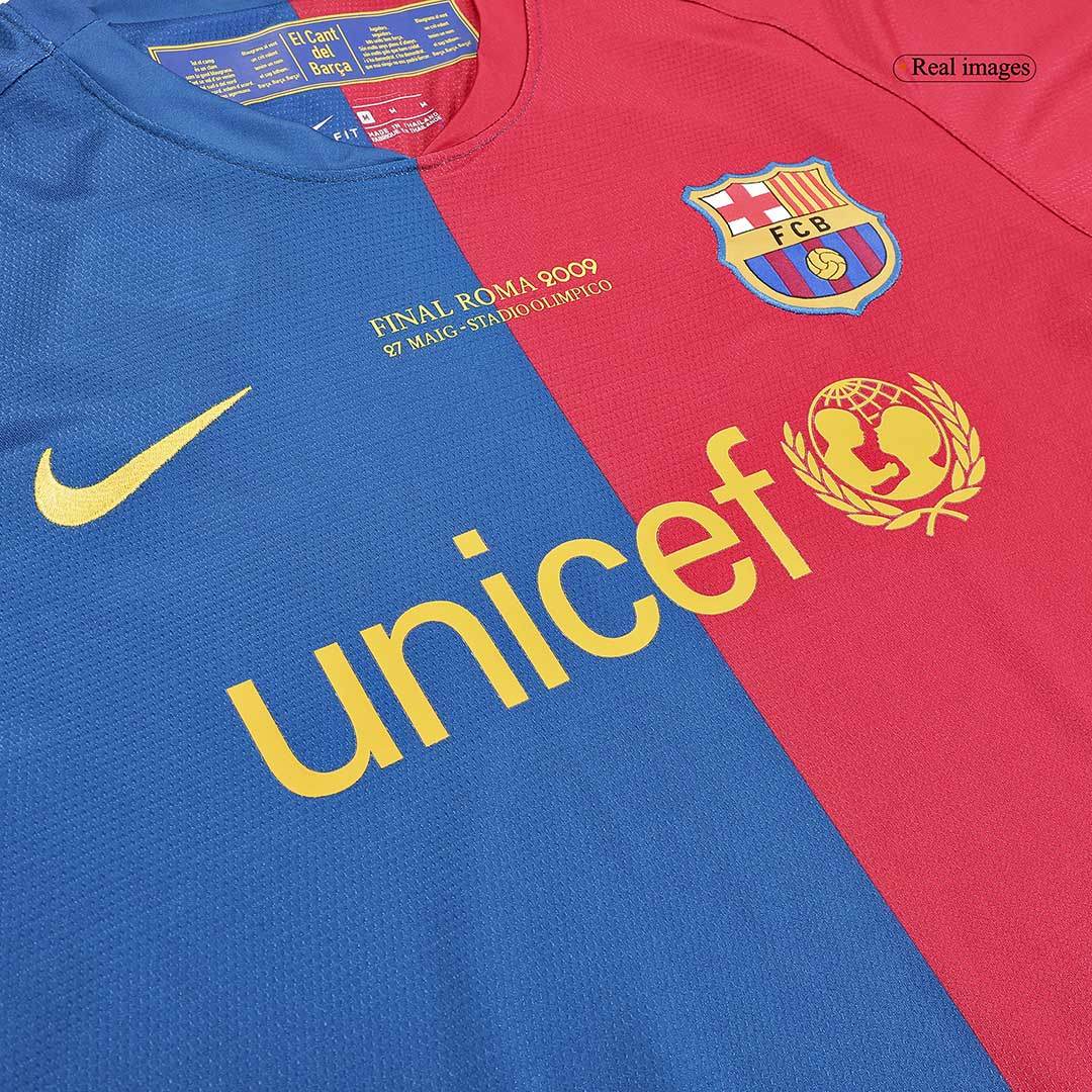 Koszulka Retro Domowa Barcelona ETO'O #9 Długi Rękaw 2008/09 - UCL Final - Topowe Koszulki Pilkarskie Sklep Internetowy
