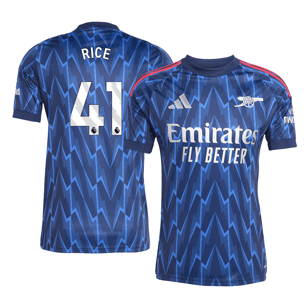 Męska Koszulka Wyjazdowa Arsenal RICE #41 2025/26 - Topowe Koszulki Pilkarskie Sklep Internetowy