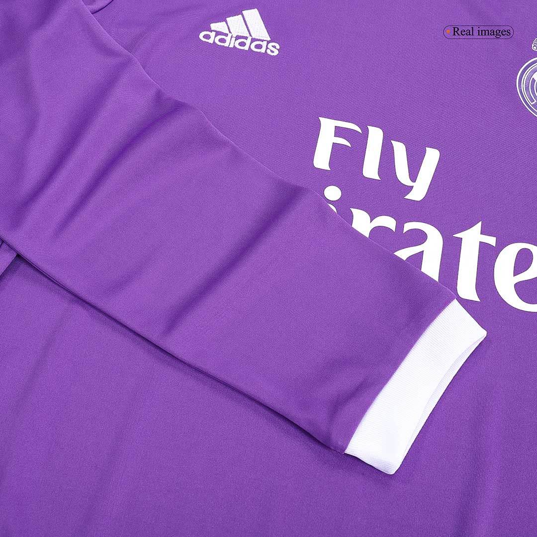Męska Koszulka Retro Wyjazdowa Real Madrid MODRIĆ #19 2016/17 z Długim Rękawem - Topowe Koszulki Pilkarskie Sklep Internetowy