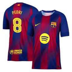 Męska Koszulka Domowa Barcelona PEDRI #8 2025/26 - UCL - Topowe Koszulki Pilkarskie Sklep Internetowy