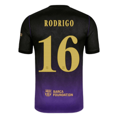 Męska wyjazdowa koszulka FC Barcelony 2026/27 – RODRIGO #16 (UCL)