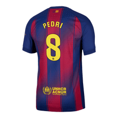 Męska Koszulka Domowa Barcelona PEDRI #8 Wersja Piłkarska 2025/26 - Slim Fit - Topowe Koszulki Pilkarskie Sklep Internetowy