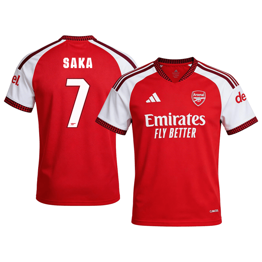 Męska domowa koszulka Arsenalu 2026/27 – SAKA #7 (UCL)