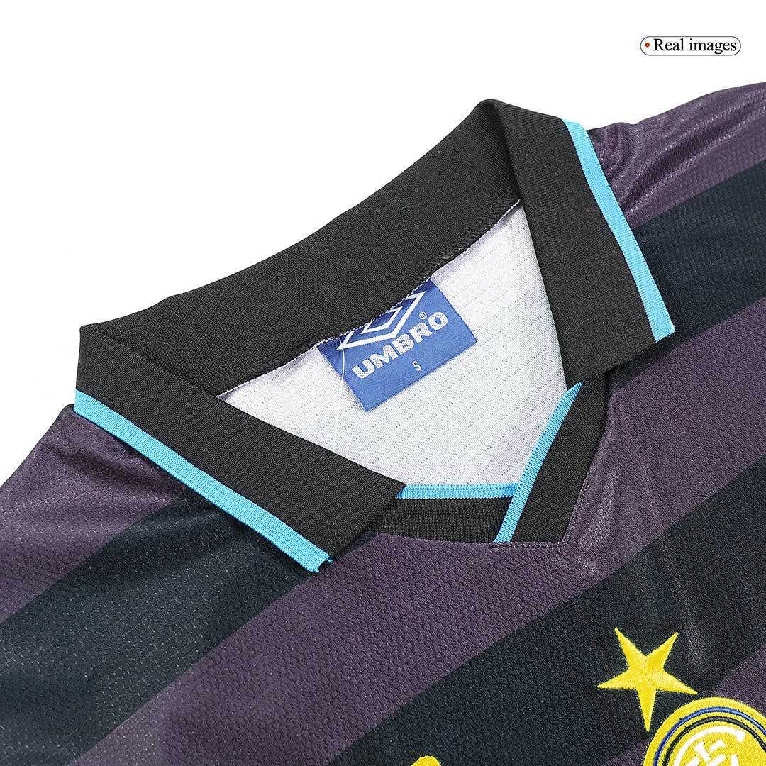 Męska wyjazdowa koszulka piłkarska Inter Mediolan Retro 1997/98 - Topowe Koszulki Pilkarskie Sklep Internetowy