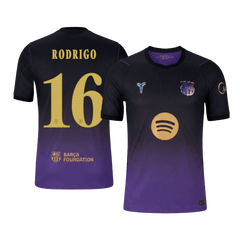 Męska wyjazdowa koszulka FC Barcelony 2026/27 – RODRIGO #16 (wersja zawodnicza, UCL)