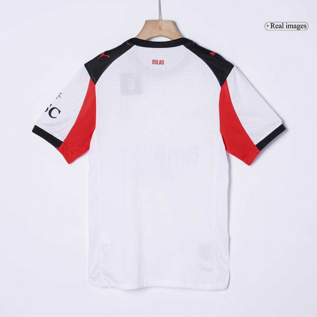 Męska Koszulka Wyjazdowa AC Milan Wersja Piłkarska 2025/26 - Slim Fit - Topowe Koszulki Pilkarskie Sklep Internetowy