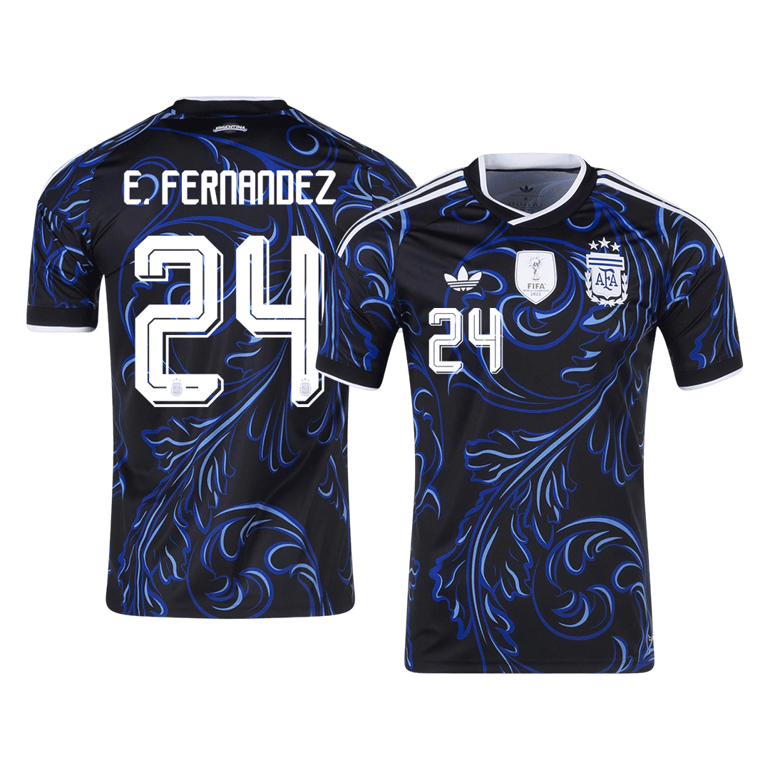 Męska wyjazdowa koszulka Argentyny Mundial 2026 – E. FERNANDEZ #24