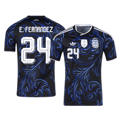 Męska wyjazdowa koszulka Argentyny Mundial 2026 – E. FERNANDEZ #24