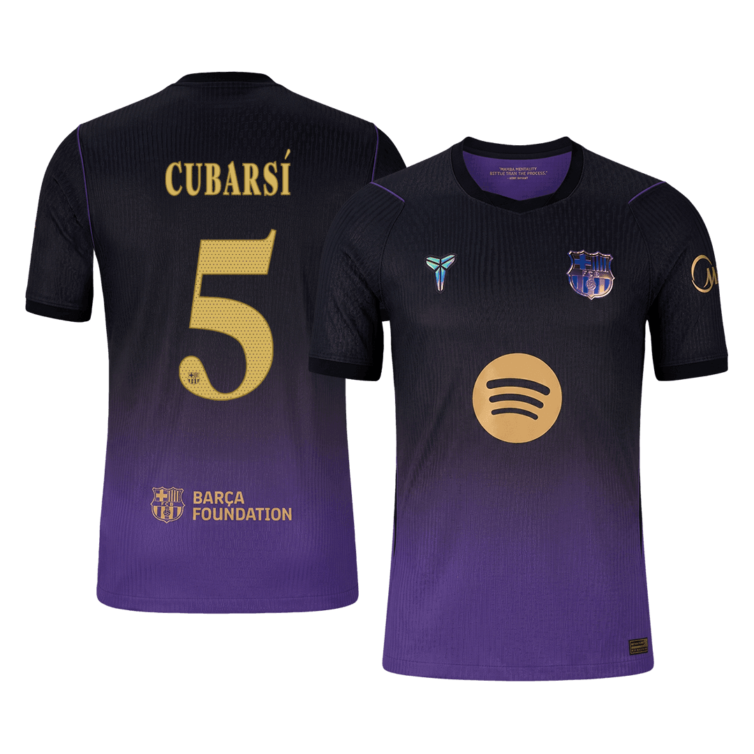 Męska wyjazdowa koszulka FC Barcelony 2026/27 – CUBARSÍ #5 (wersja zawodnicza, UCL)