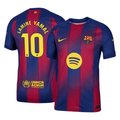 Męska Koszulka Domowa Barcelona LAMINE YAMAL #10 Wersja Piłkarska 2025/26 - Slim Fit - Topowe Koszulki Pilkarskie Sklep Internetowy