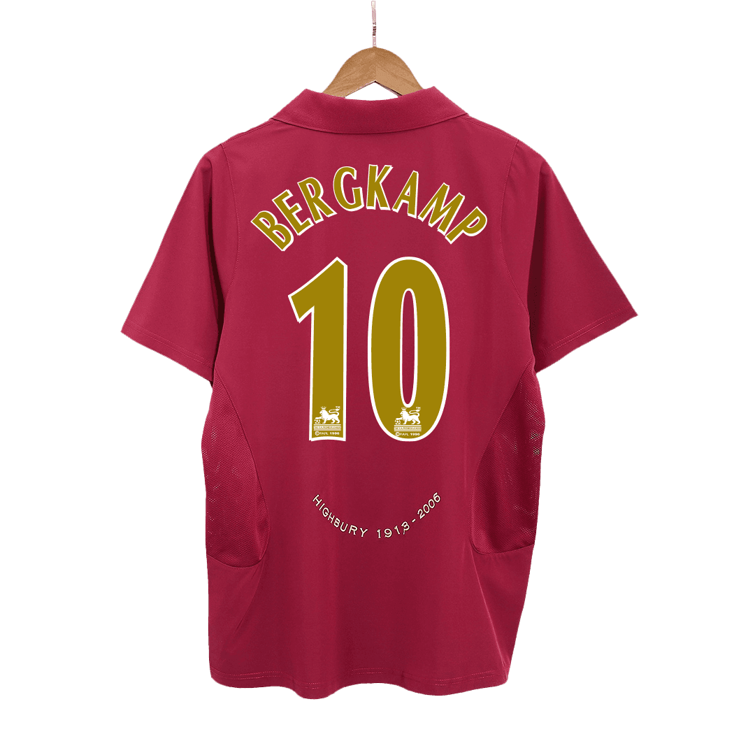BERGKAMP #10 Męska retro domowa koszulka Arsenal 05/06 - Topowe Koszulki Pilkarskie Sklep Internetowy