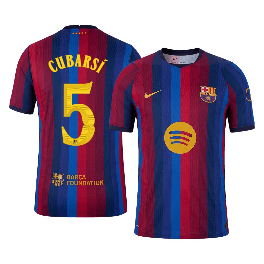 Męska domowa koszulka FC Barcelony 2026/27 – CUBARSÍ #5 (wersja zawodnicza, UCL)