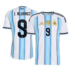Męska koszulka Argentyny domowa J. ALVAREZ – Mundial 2026 [PREMIUM]
