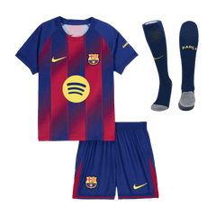 Dziecięcy Zestaw Domowa Barcelona (Koszulka + Spodenki + Skarpety) 2025/26 [PREMIUM]