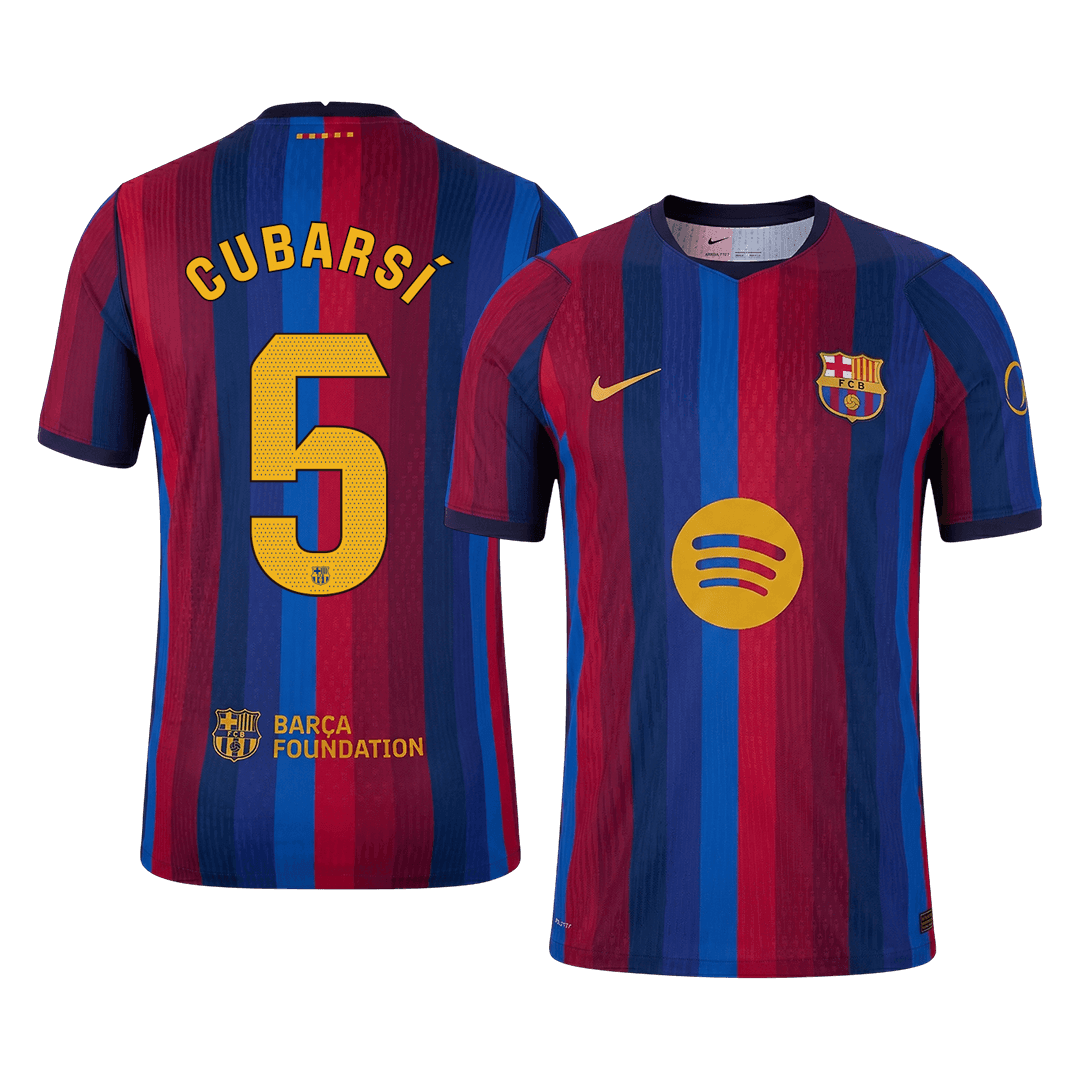 Męska domowa koszulka FC Barcelony 2026/27 – CUBARSÍ #5 (wersja zawodnicza)