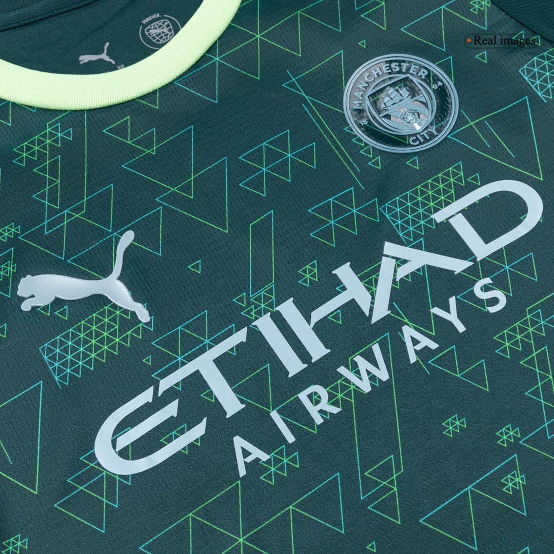 Dziecięcy Zestaw Manchester City (Koszulka+Spodenki) 2025/26