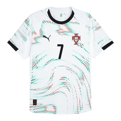 Męska Koszulka Wyjazdowa Portugalia RONALDO #7 Wersja Piłkarska 2025 - Topowe Koszulki Pilkarskie Sklep Internetowy